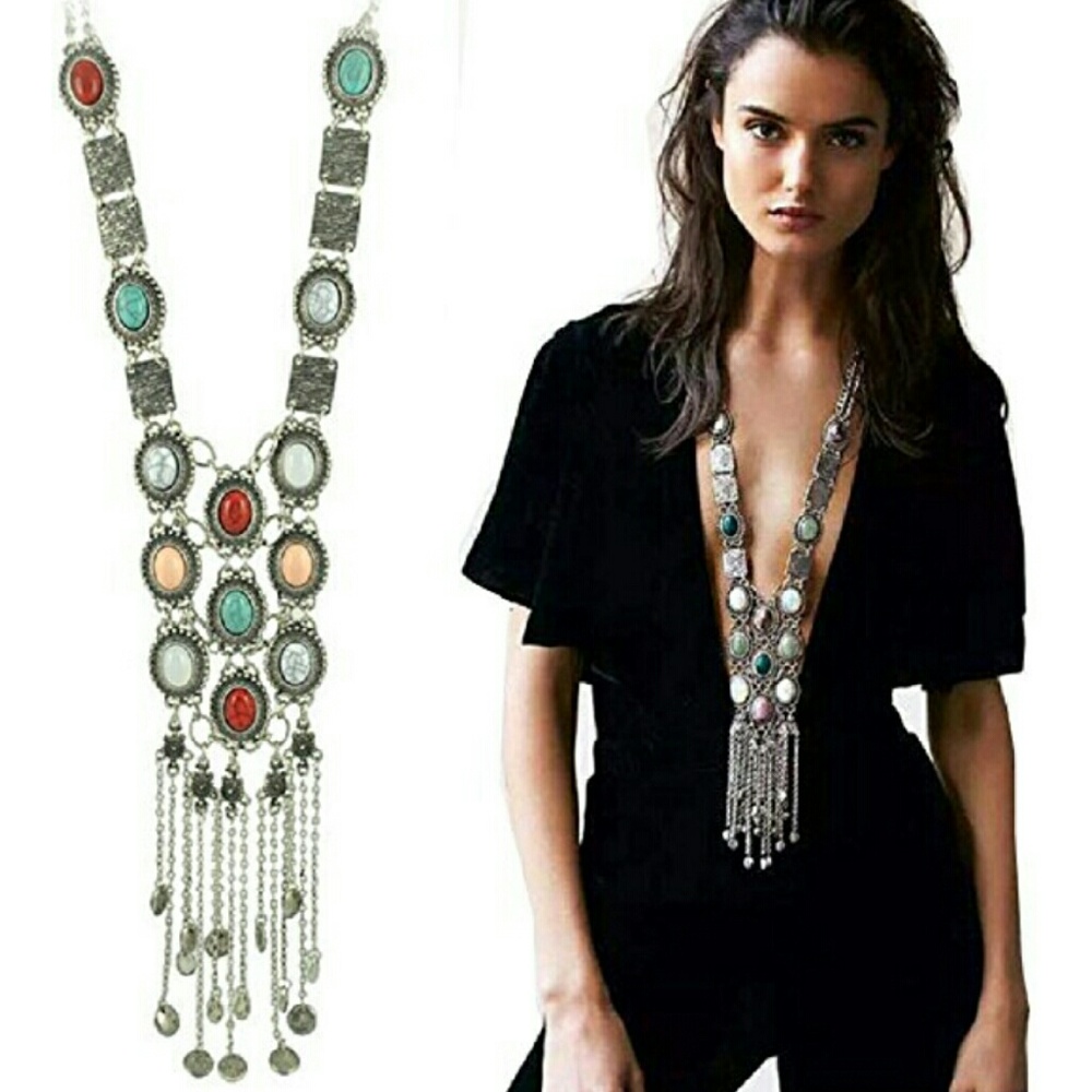 LAST ONE! Bohemian statement necklace